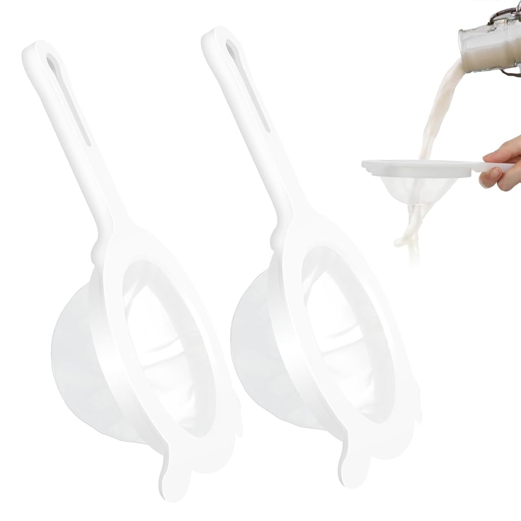Supvox 2pcs Fine Mesh Strainer, 5.1 inches Nylon Mesh Strainer Plastic Mesh Filter Food Juice Strainer Plastic Mesh Colander with Handle Mesh Strainer for Straining Juices Soy Milk Yogurt Supvox 2pcs Fine Mesh Strainer, 5.1 inches Nylon Mesh Strainer Plastic Mesh Filter Food Juice Strainer Plastic Mesh Colander with Handle Mesh Strainer for Straining Juices Soy Milk Yogurt